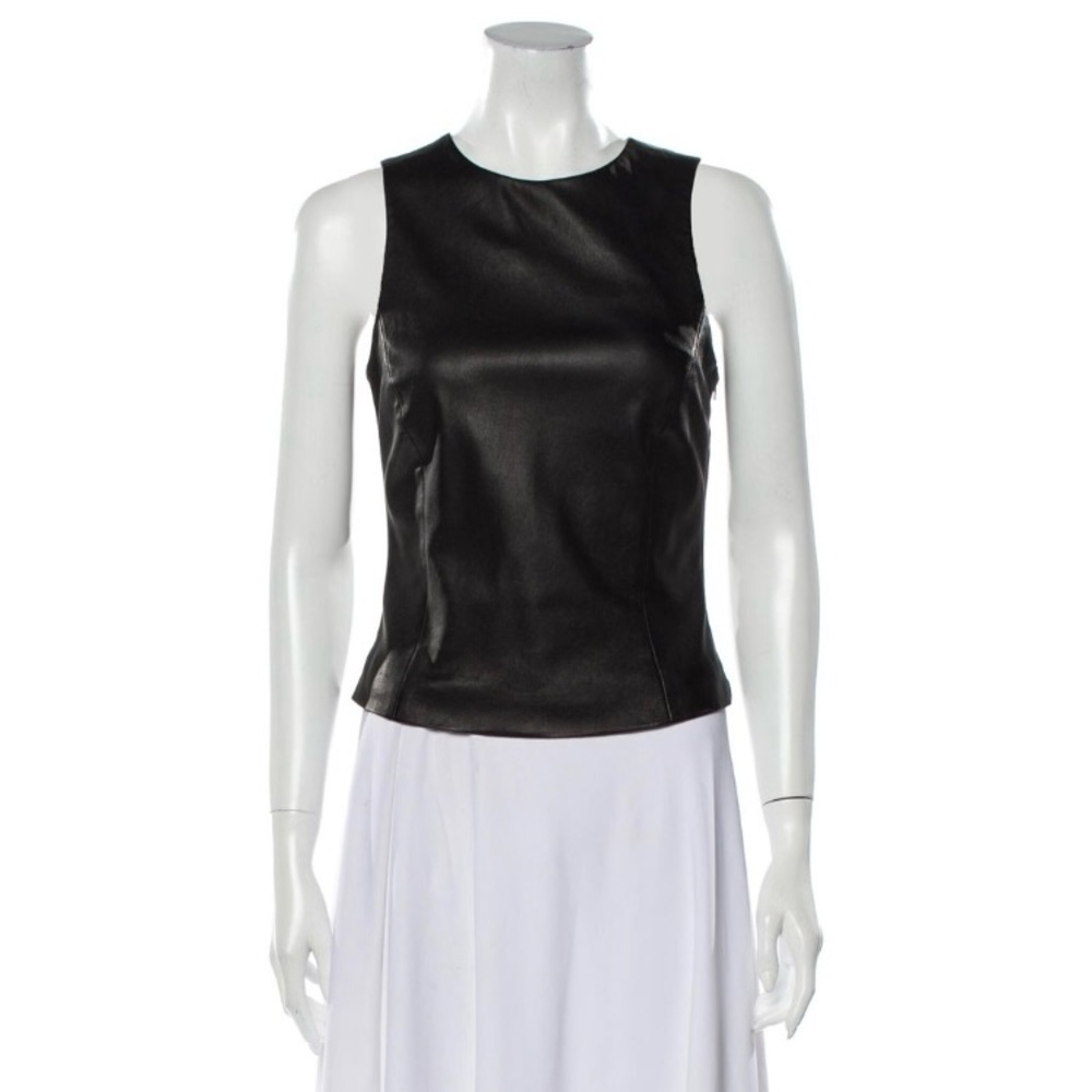 DROMe Lamb Leather Tank Top